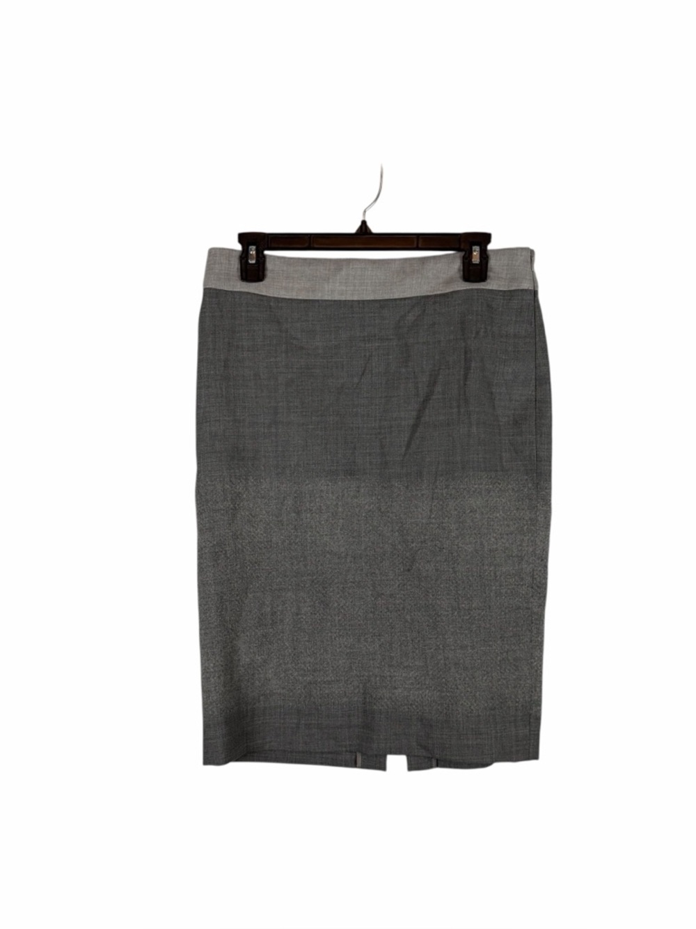 Gunex Gray Virgin Wool Pencil Skirt Made in Italy Size US 6